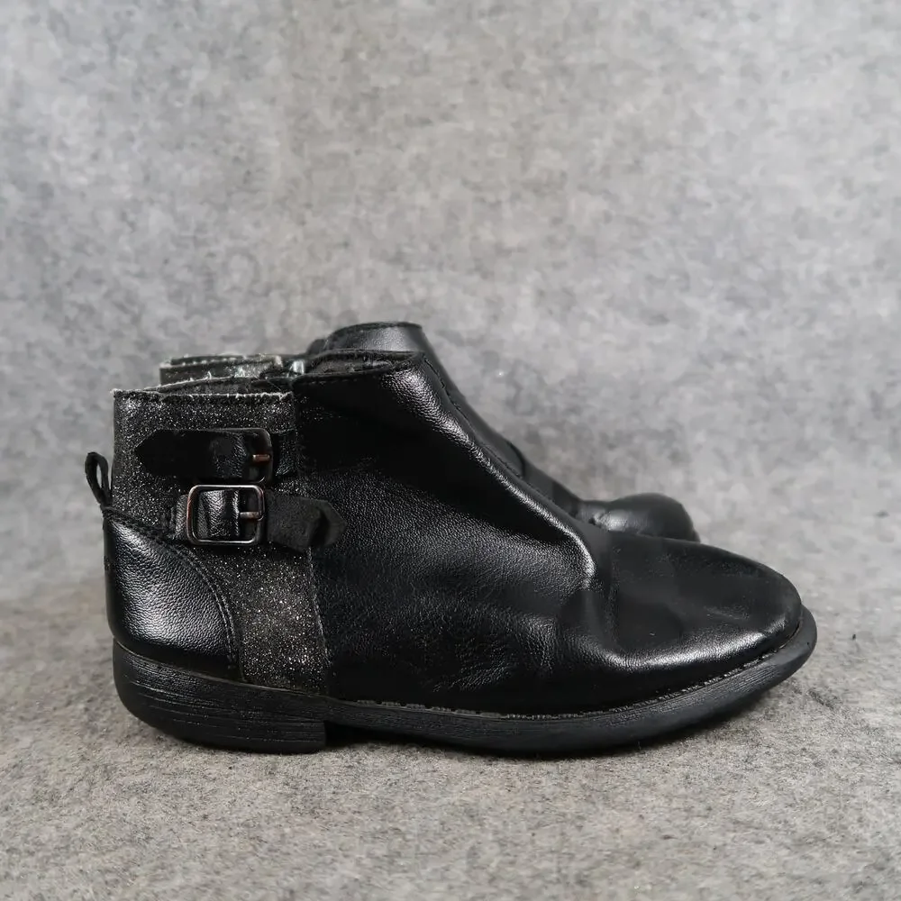 Oshkosh B'Gosh Shoes Kids Toddler 12 Boots Black Zip Casual Girls Buckle Detail